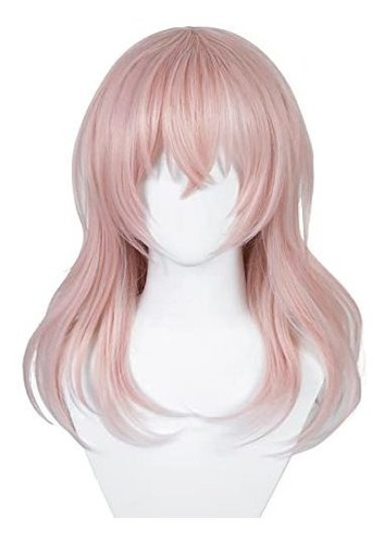 Uniquebe Long Cosplay Wig Pink Straight Wigs With Hs6g6