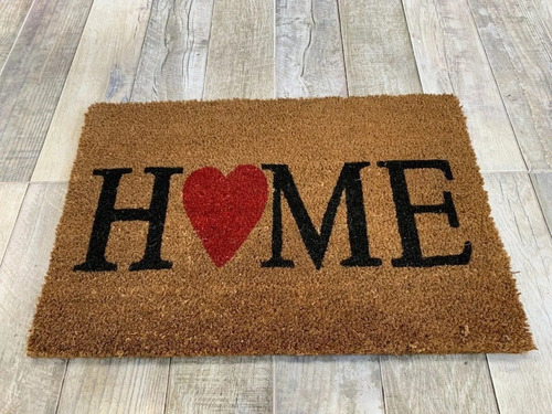 Imagen 4 de 8 de Felpudo Alfombra Coco Home Goma Antideslizante 40x60cm