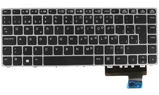 Teclado HP 702843-001 Para Hp Elitebook Folio 9470m Español Color Negro