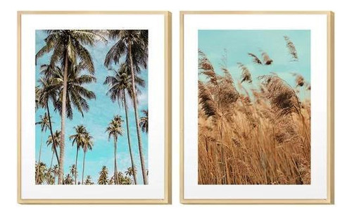 Marcos de paisajes de playa con cielo azul 30x40 cm - Hugart
