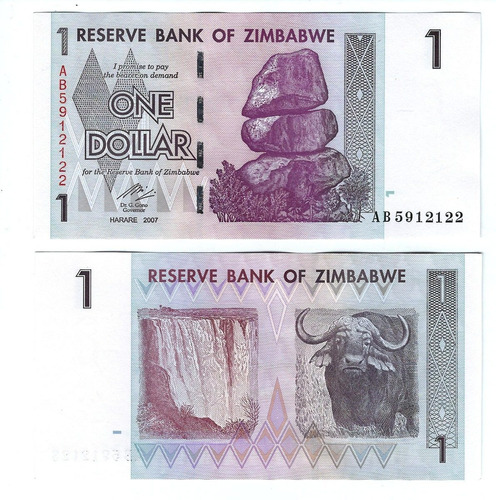 Zimbabwe - Billete 1 Dólar 2007 - Unc