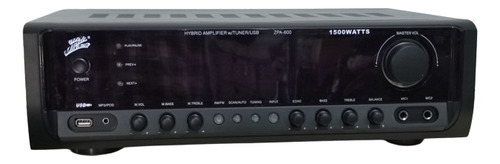 Amplificador Zpa600 Usb Fm 2mic 4ch 150wx2 Rms 