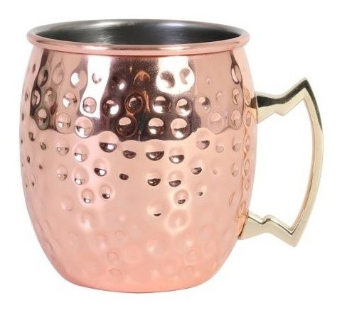 Imagen 2 de 6 de Taza Mug Bañado En Cobre Mug Moscow Mule