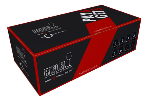 Riedel Serie O 8x6 Red Wine - Pay 6 Get 8 - Riedel