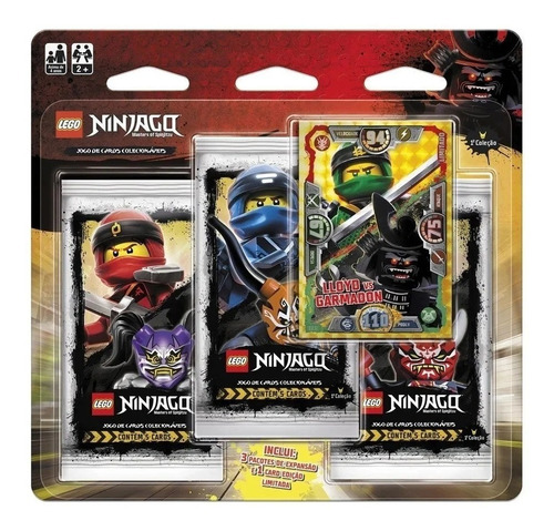 Jogo De Cards Lego Ninjago Blister Triplo Envelopes Coleção 