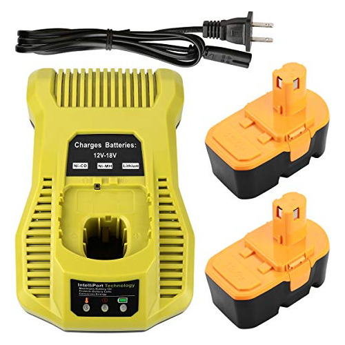 Reemplazo 2pack 3 5ah Ryobi 18v Batería One Ryobi P100...