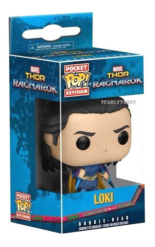 Llavero Pop Loki Thor Ragnarok Funko Pocket Pop Keychain