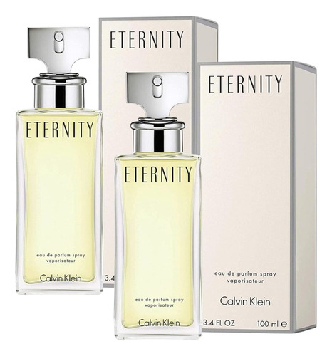 Paquete Calvin Klein Eternity 100ml Dama Original 2 Pzas