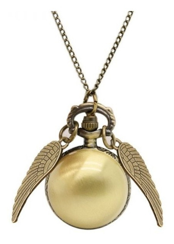 Collar + Reloj Cadena Quidditch Ball Bronce Harry Potter