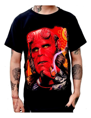 Playera Hellboy Pelicula Super Heroes Comics Guillermo Toro