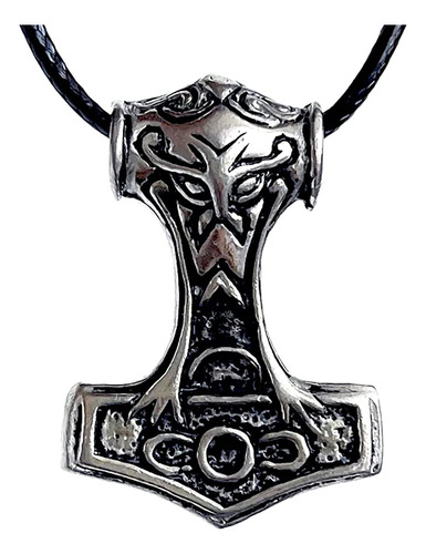 Viking Jewelry - Collar Con Colgante De Martillo De Thor Nor