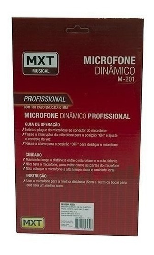 Microfone Box Duplo Profissional + 2 Cabo Premium 5metros