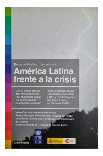 América Latina Frente A La Crisis Bernardo Kliksberg 