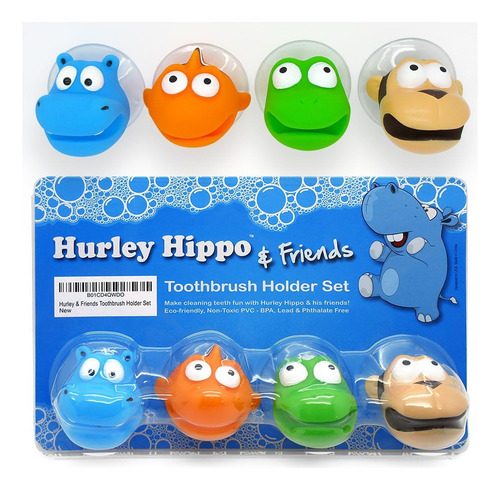 Hurley Hippo Friends Juego Cepillo De Dientes Para Niños