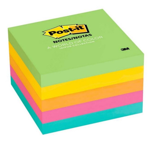 Notas Adhesivas 3m Post It 3x3 Jaipur 5 Block 76x76mm 500hjs