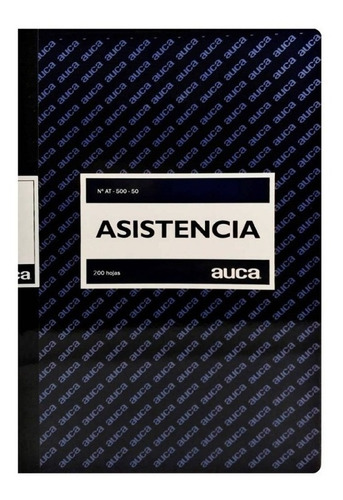 Libro De Asistencia 200 Hojas Auca / Artesano Libreria