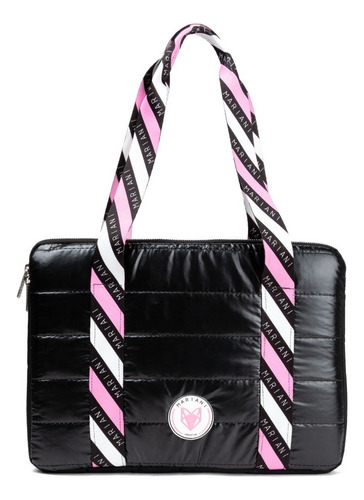 Bolso Tipo Cartera Porta Notebook Mariani Night Color Negro