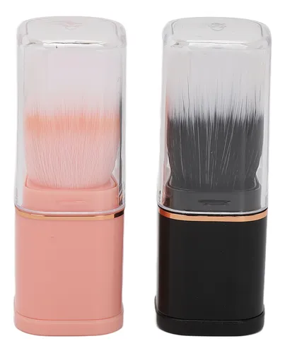Juego De 3 Brochas Retráctiles De Maquillaje Pequeñas Portát