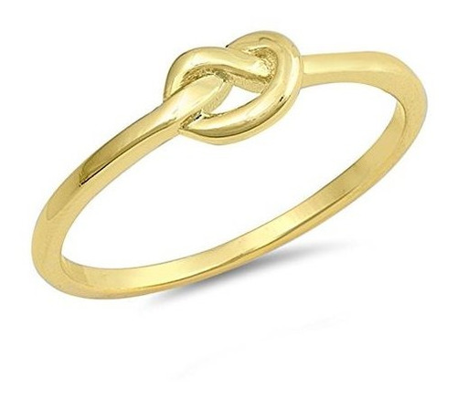 Choose Your Color Sterling Silver Love Knot Ring