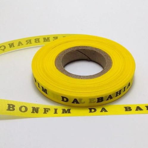 Rolo C/ 100 Fitas Do Senhor Do Bonfim Original Amarelo Claro