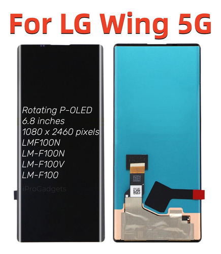 Pantalla Táctil Oled For LG Wing 5g Lmf100n Lm-f100