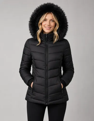 Jaqueta Puffer Feminina Forrada Pelucia Bobojaco Impermeável