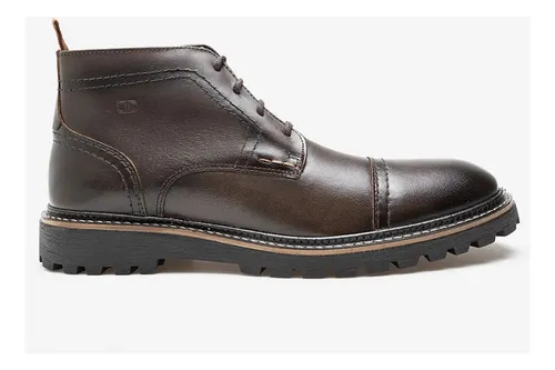 Bota Masculino Democrata Garage Em Couro Coturno Original