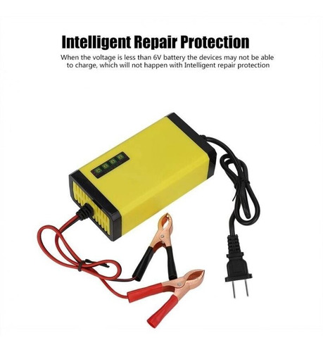 Imagen 4 de 6 de Cargador De Batería De Coche Completamente Automático, 12v,