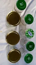 Comprar Lote 12 Frascos De Vidrio Con Tapa De Miel Y Mermelada 