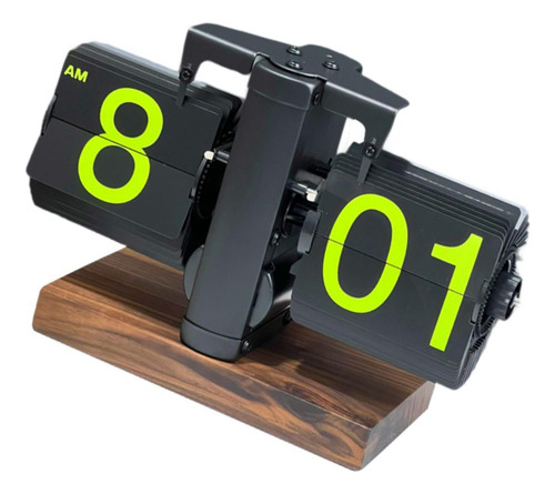 Reloj Con Tapa Automática, Reloj Abatible Hacia Negro