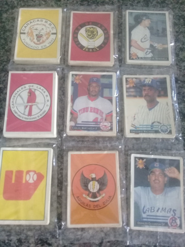 Memorabilia Tarjetas De Coleccion Beisbol Liga Venezolana