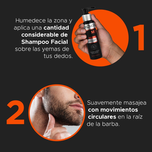 Kit Crecimiento De Barba Y Bigote 3 Pasos Torongia Men