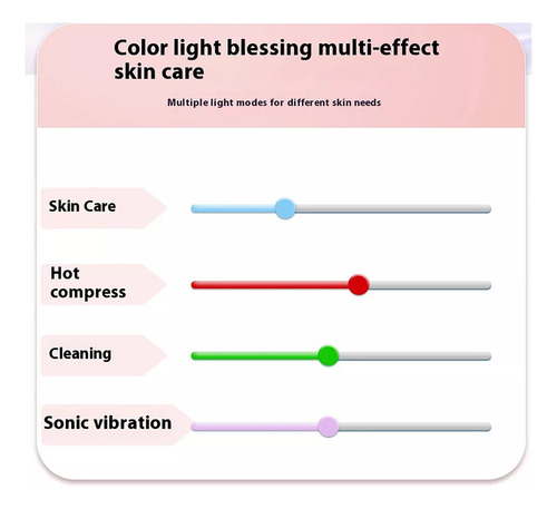 Terapias De Luz Roja Para Rostro Y Cuello, Led De 4 Colores