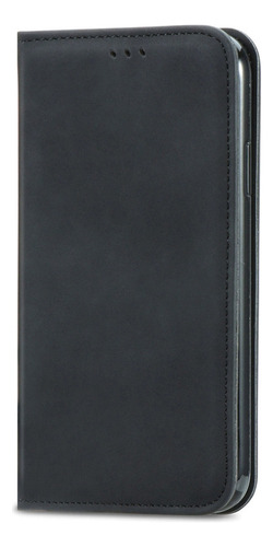 Funda Retro Con Textura De Piel Azul Para Samsung Galaxy A12