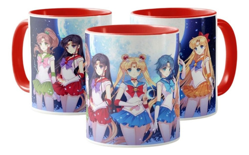 Mug Sailor Moon Guerrera De La Luna Taza Ceramica 11onz