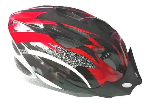 Casco De Bicicleta Rollers Visera Ventilacion Regulador Rojo