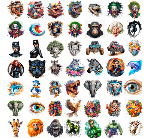 Pack Com Mais De 7.000 Imagens Alta Resolução Para Estampas