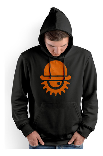 Polera Cap Naranja Mecanica (d1598 Boleto.store)