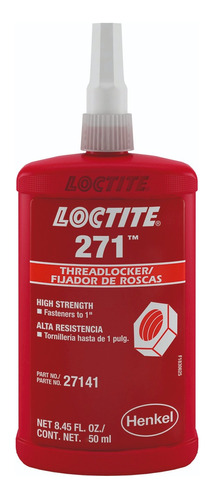 Adhesivo Loctite 271 50gr Traba Roscas Torque Alto