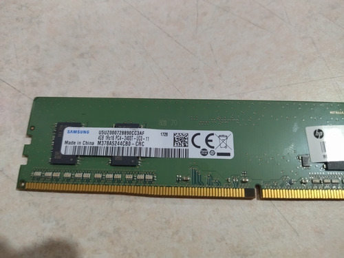 Memoria Ram Ddr4 Pc Escritorio 4gb Pc4 2400t Samsung (Usado)