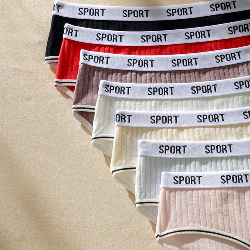 Conjunto De Bragas Tanga Algodón Puro Para Mujer 6 Piezas