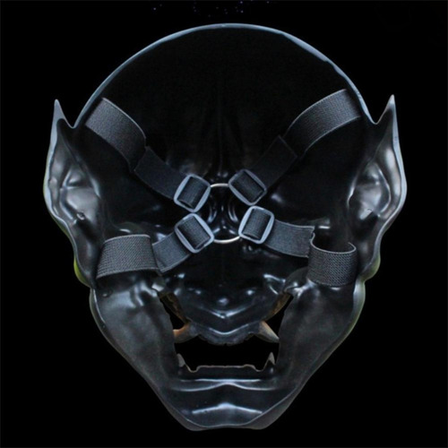 Capa Facial De Demônio De Halloween, Cosplay Japonês, Resina