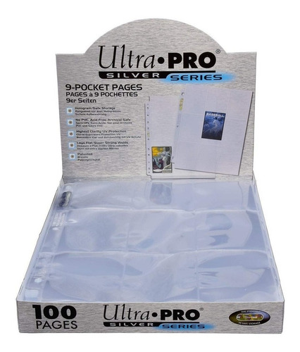 10 Folios De Carpeta Ultra Pro Silver Series Muy Lejano