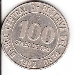 Moneda Peru 100 Soles De Oro Banco Central De Reserva Del