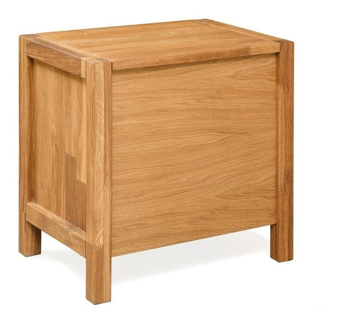 Imagen 3 de 3 de Mesa De Noche Madera 100% Maciza De Roble Ref: Maciza107