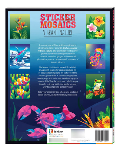Sticker Mosaics. Libro Para Colorear Con Estampas