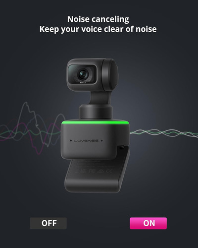 Webcam 4k Lovense: Calidad De Imagen Superior Para Streaming Negro