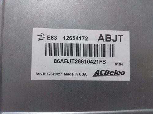 Computadora Ecu Chevrolet Agile Prisma Onix 1.4 8v E83 Abjt (Usado)
