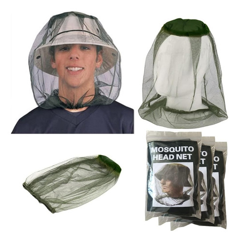 Redes De Malla Para Cabeza De Mosquitos, Malla Para La Cara 