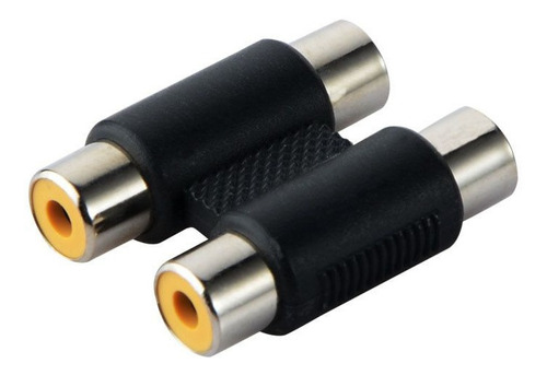 Ficha Jack Conector Adaptador 2 Rca A 2 Rca Hembra